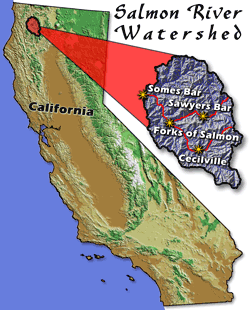 Salmon River Watershed Location Map