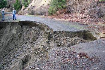 Sediment source on Little North Fork Road, 2006