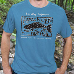 Poach Eggs Not Fish Men's T-Shirt Design